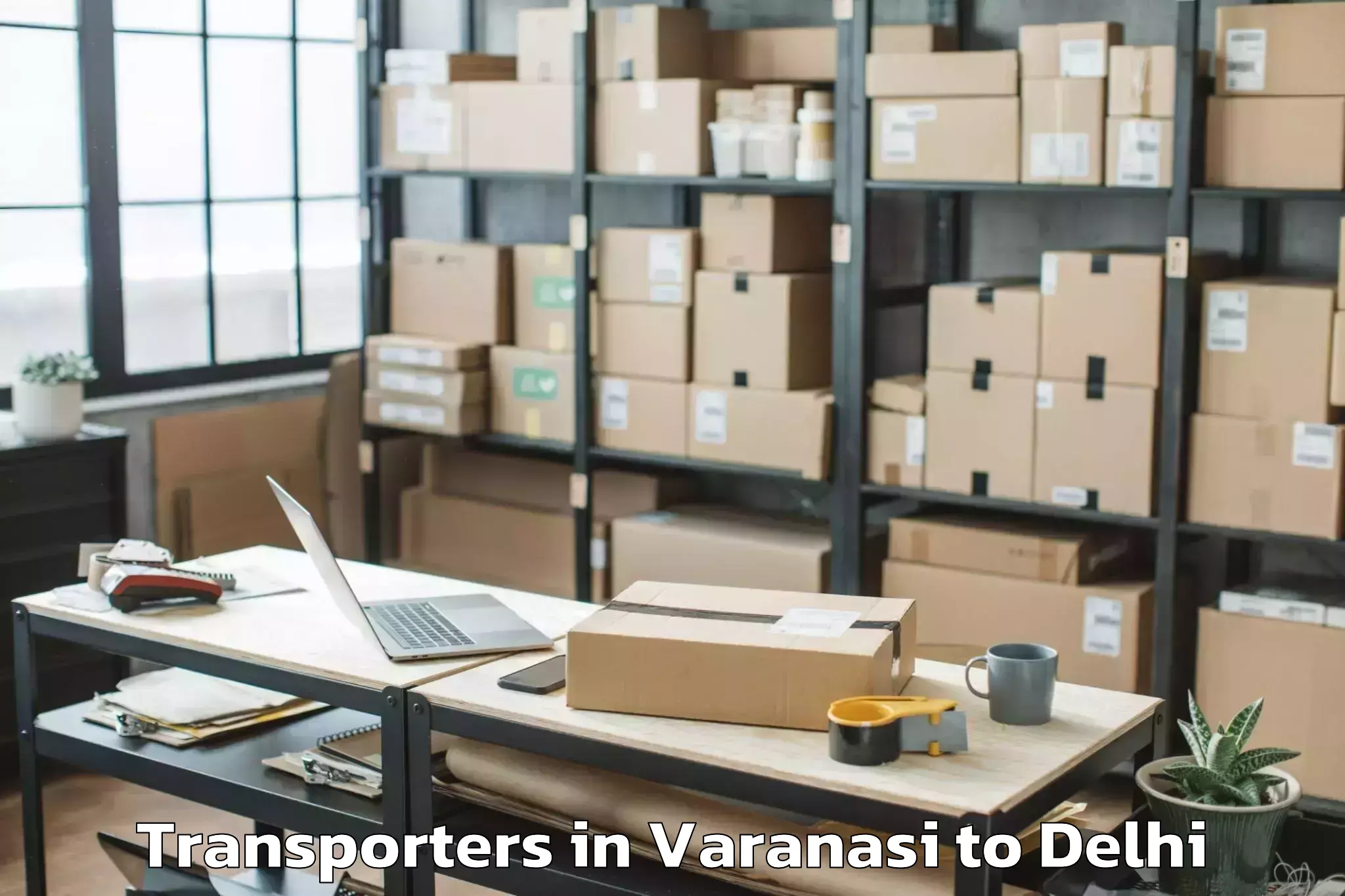 Discover Varanasi to Jmd Kohinoor Mall Transporters